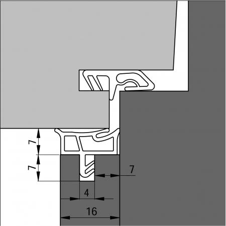 3451AC Peripheral frame seal detail