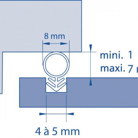 Joint Universel pour rainure 4-5 mm