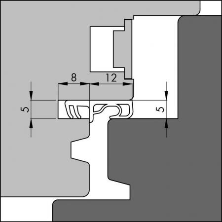 8150 ACB Peripheral frame seal detail