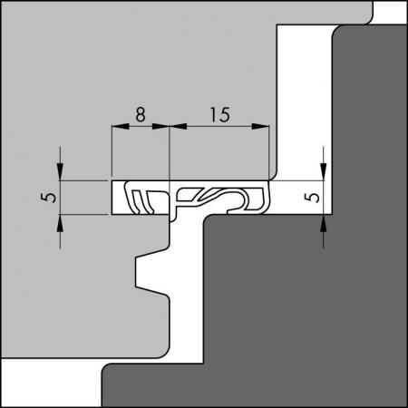 8250 ACB Peripheral frame seal detail