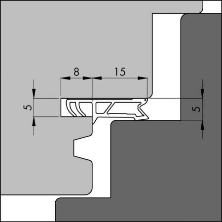 8450 ACBF Peripheral frame seal detail