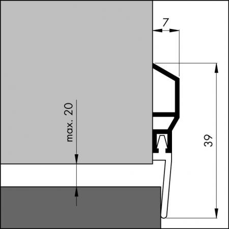 ADS (Classic) door bottom seal detail