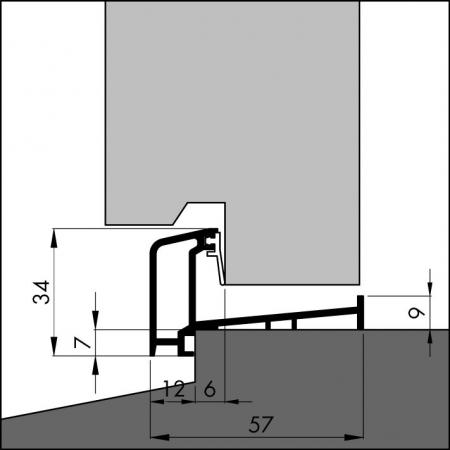 Slijtdorpel ANB S5 detail