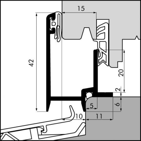 Aanslagprofiel AV15-10H detail