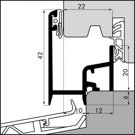 Aanslagprofiel AV22-10H detail