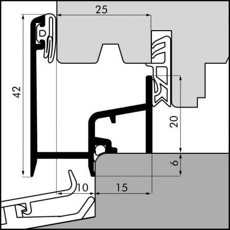 Aanslagprofiel AV25-10H detail