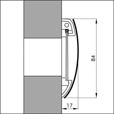 Briefkasteneinwurf Inox tech