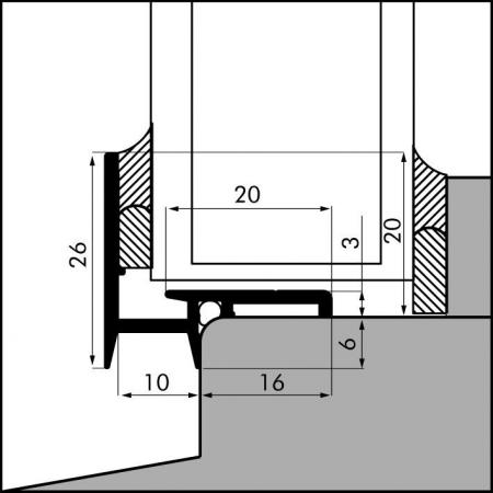 Beglazingsprofiel BS-10 detail