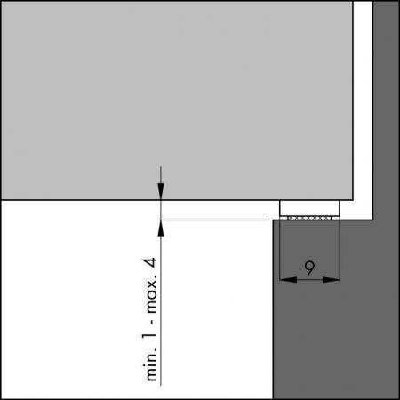 Self-adhesive foamed plastic weatherstrip durabillity  detail