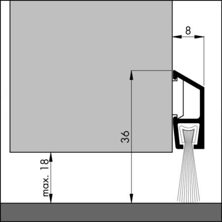 IDS B (The luxe) door bottom seal detail