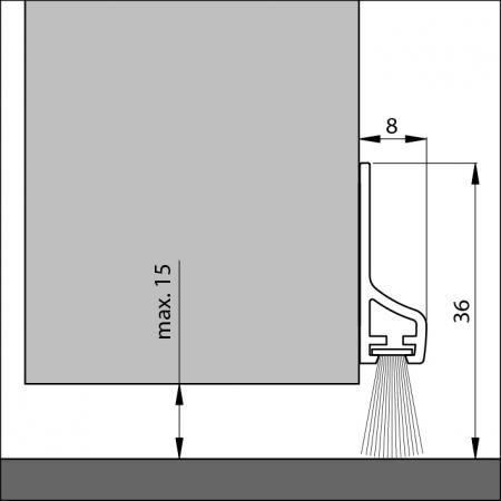 Dorpelprofiel PDS 3B ZK detail