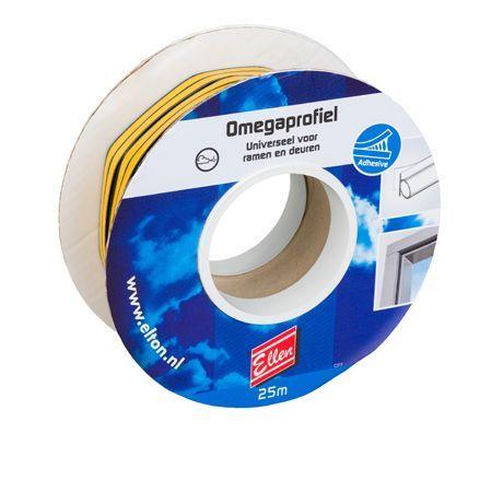 Self-adhesive weatherstrip Omega (25mtr) spool air