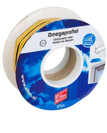 Self-adhesive weatherstrip Omega (25mtr)