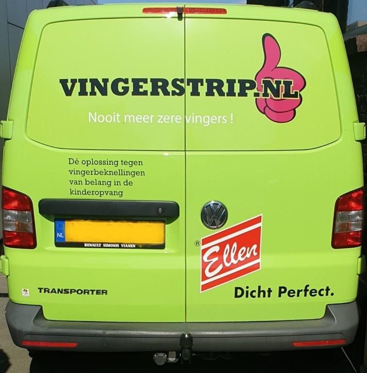 Vingerstrip bus achterzijde