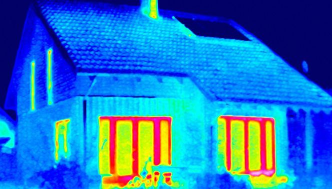 Thermografie beeld woning